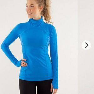 Lululemon run speedy turtleneck size 4 womens blue